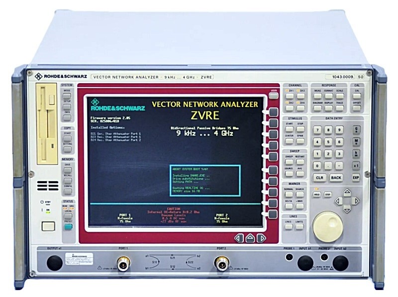 Rohde & Schwarz ZVRE Vector Network Analyzer, 10kHz to 4GHz